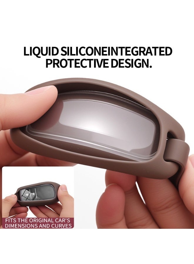 Liquid Silicone Car Key Cover For 2026 Toyota Land Cruiser FJ, Full Shockproof Protective Key Case With Key Ring Buckle, Soft Anti-Scratch Key Fob Holder For LC FJ 2026 - Image 5