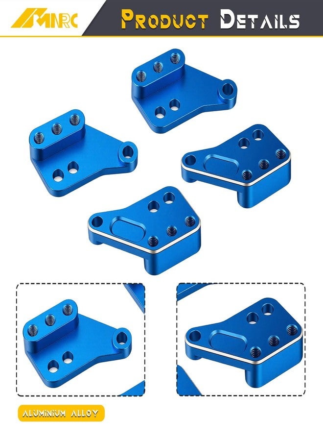 NMNRC Alum 4pcs Front & Rear Shock Mount Plate Tower Heighten for Maxx Slash 1/8 4WD 6S 102076-4 for Maxx 1/10 4WD 89076-4 Truck Upgrades Part Blue - Image 4