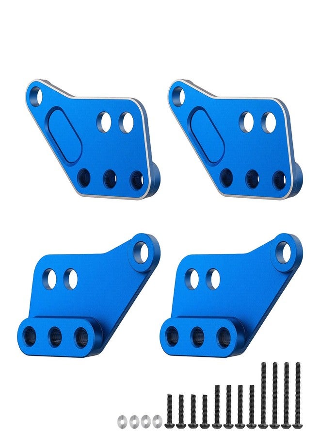 NMNRC Alum 4pcs Front & Rear Shock Mount Plate Tower Heighten for Maxx Slash 1/8 4WD 6S 102076-4 for Maxx 1/10 4WD 89076-4 Truck Upgrades Part Blue - Image 1