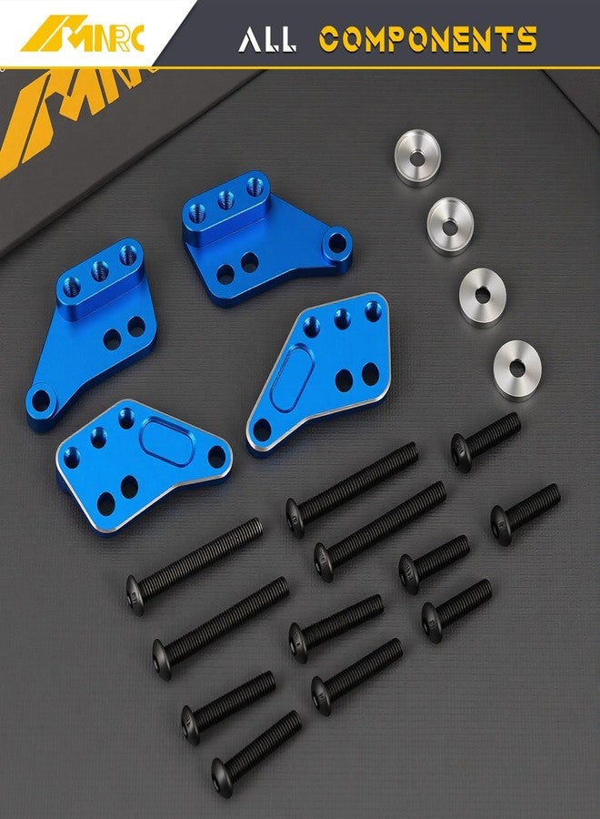 NMNRC Alum 4pcs Front & Rear Shock Mount Plate Tower Heighten for Maxx Slash 1/8 4WD 6S 102076-4 for Maxx 1/10 4WD 89076-4 Truck Upgrades Part Blue - Image 3