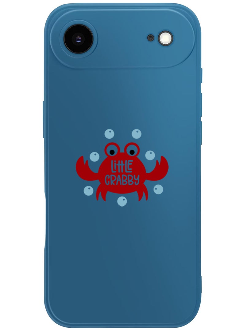 Theodor Protective Slim Fit Case Liquid Silicone Cover with Full Body Protection Anti-Scratch Shockproof Case For Apple iPhone 17 Air (Blue) Little crabby - Image 1