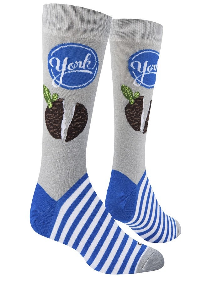 Odd Sox جوارب رجالية رائعة من يورك بتصميم حلوى النعناع المرحة، مقاس كبير - Image 3