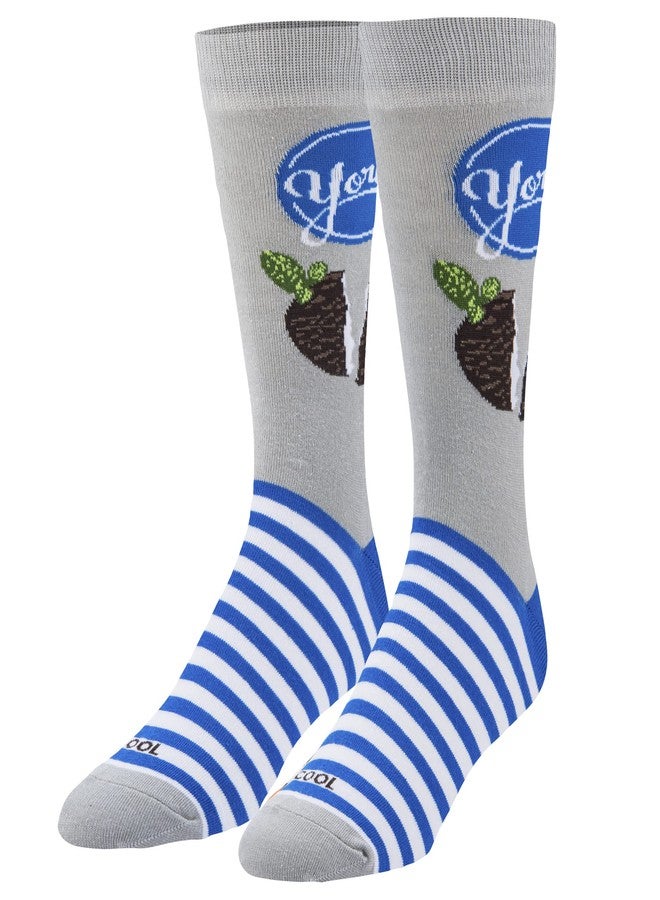 Odd Sox جوارب رجالية رائعة من يورك بتصميم حلوى النعناع المرحة، مقاس كبير - Image 1