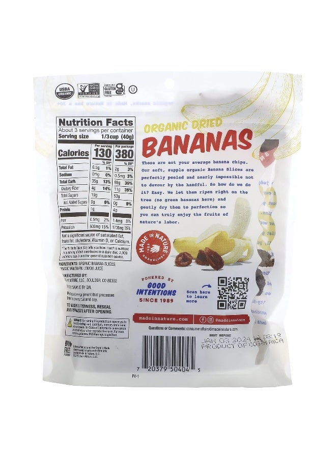 Made in Nature, Organic Dried Banana, Tree-Ripened & Unsulfured, 4 oz (113 g) - Image 2