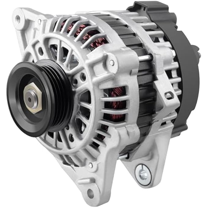 ASTOU New Alternator fit for Hyundai Elantra Alternator Replacement 2005 2006 for KIA Spectra Alternator Replacement 2004 2005 2006 Compatible OEM Alternator Replacement#11011 AVA0048 - Image 1