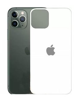 iPhone 11 Pro Max Back Sticker Skin Ultra-Thin Tempered Glass Solid Color Film White