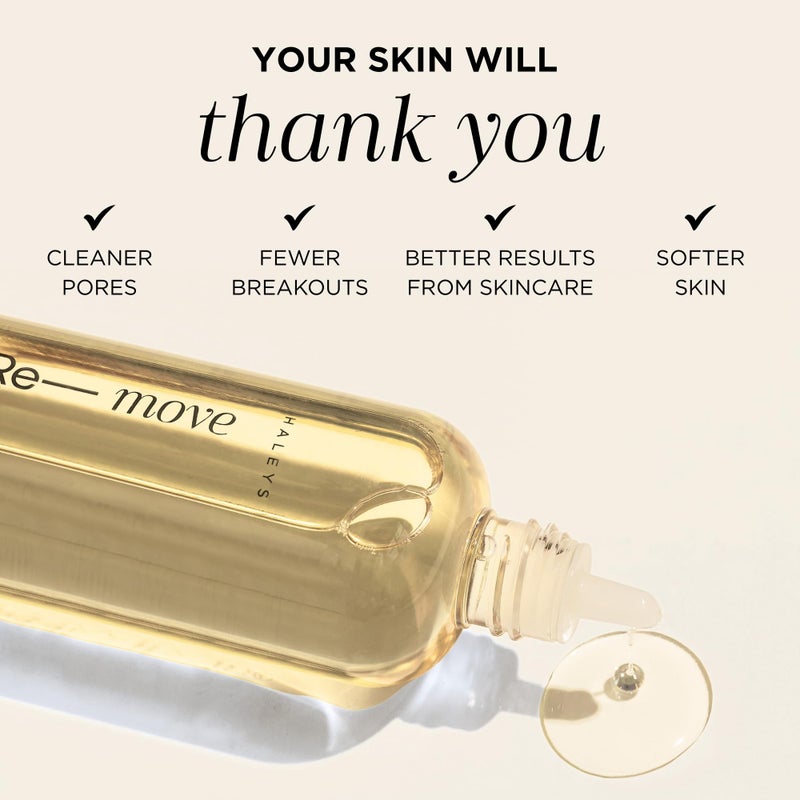 HALEYS Korean Skin Care Nourishing Cleansing Oil - Makeup Remover & Oil Cleanser for Face with Olive, Vitamin E & Rosemary Oils - Gentle, Effective Facial Cleanser, Travel-Friendly Nozzle - Image 4