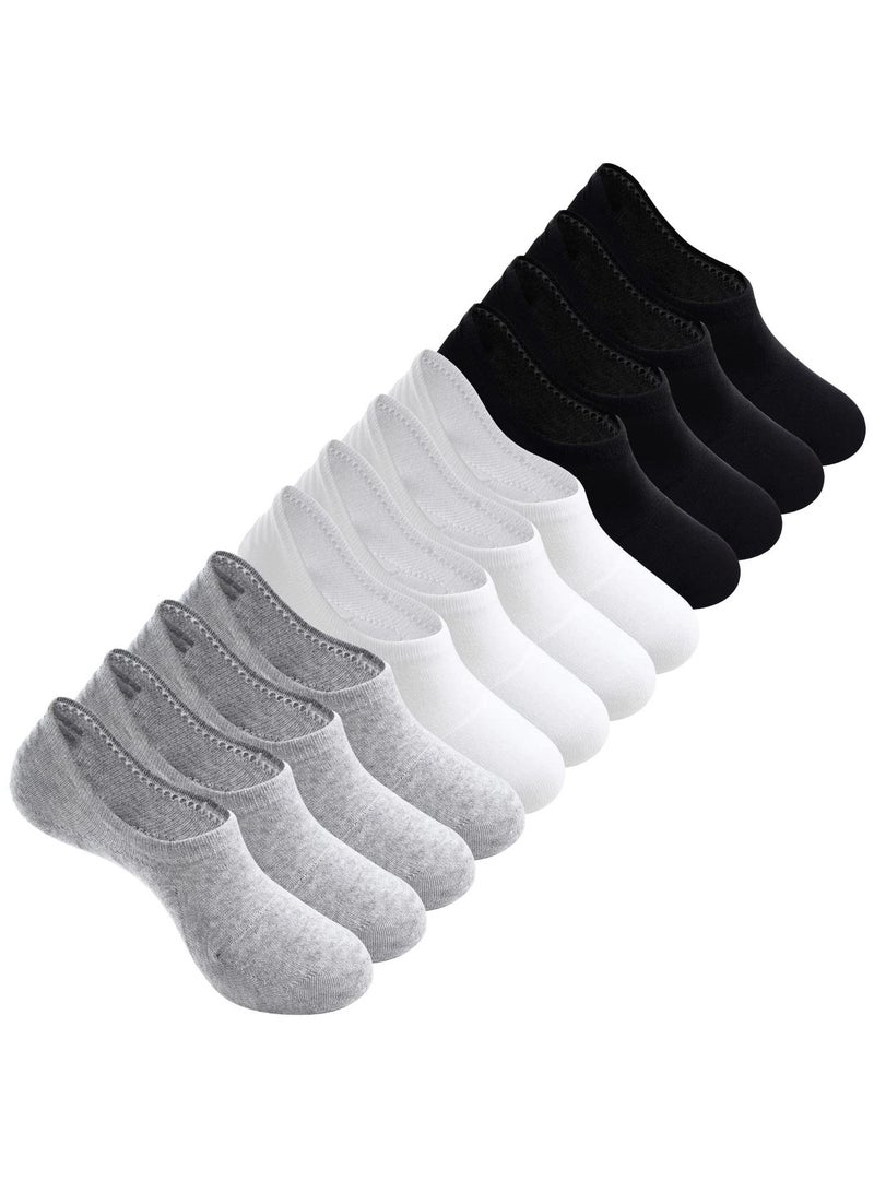 Sweet seven Non-Slip No-Show Socks - 6 Pairs of Invisible Low Cut Socks for Women and Men - Image 1