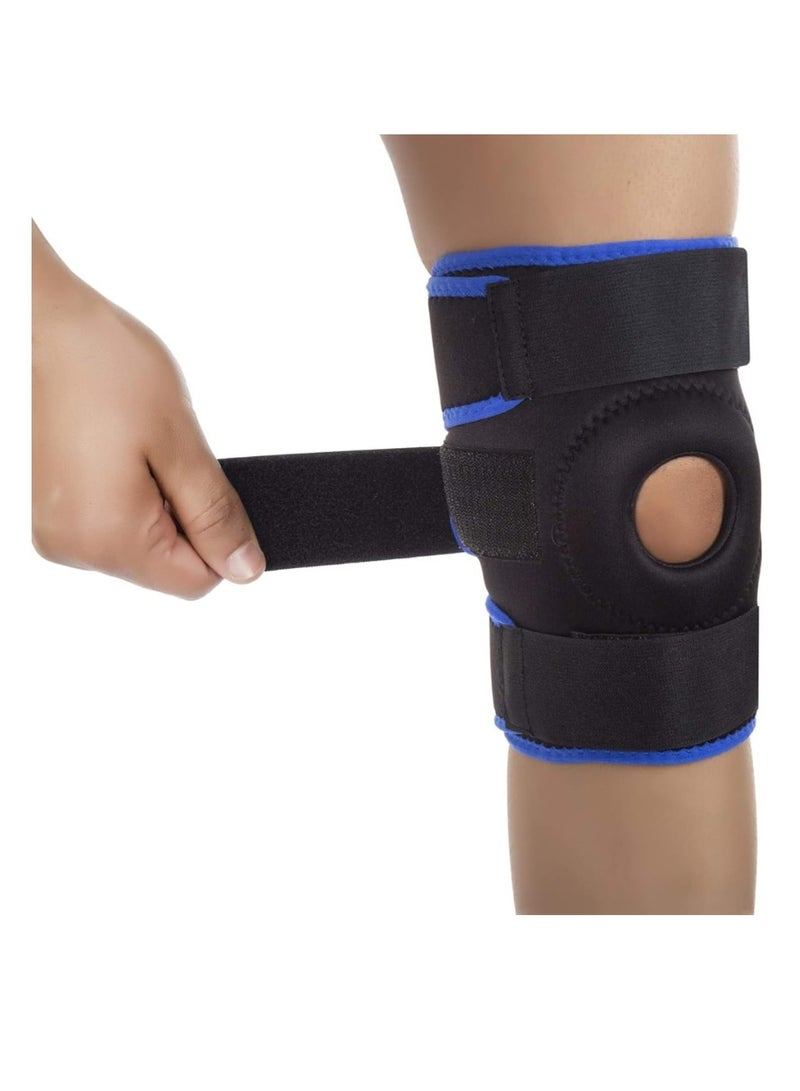 Spall 1pc Adjustable Fiess Knee Support Brace - Elastic Patella Belt with Secure Straps Cut-Out Design  - Image 3
