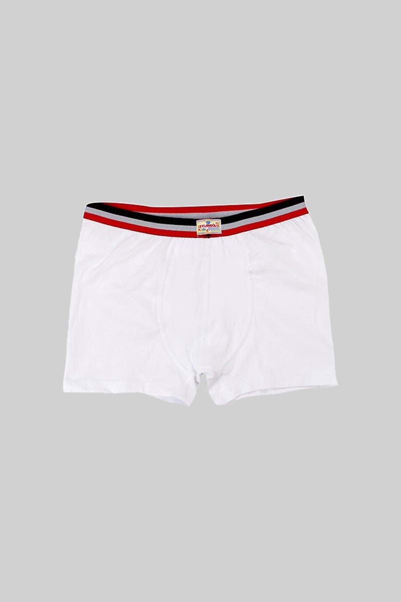 Ceylanoğlu 6-Pack Boy Plain Boxer - 343 White  - Image 1