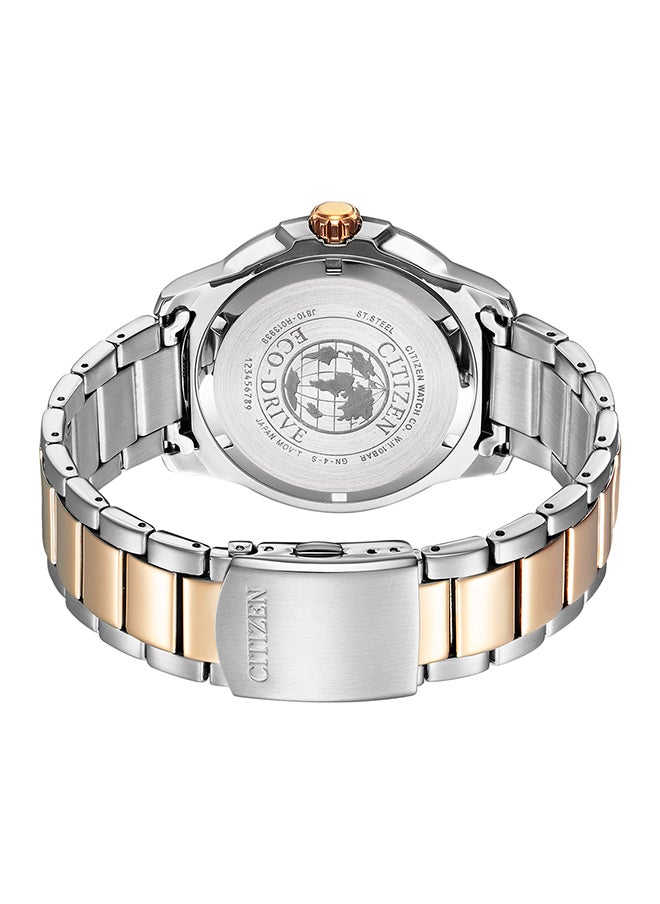 CITIZEN ساعة يد ستانلس ستيل بعقارب دائرية الشكل للرجال AW1524-84E - 47 ملم  - Image 2