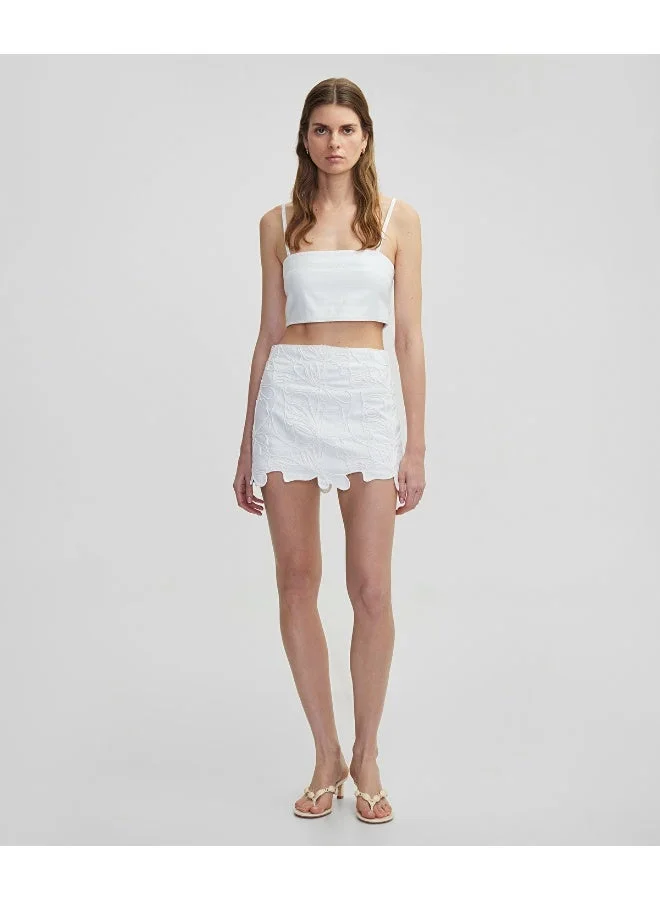 ابيكول Embroidered Mini Skirt