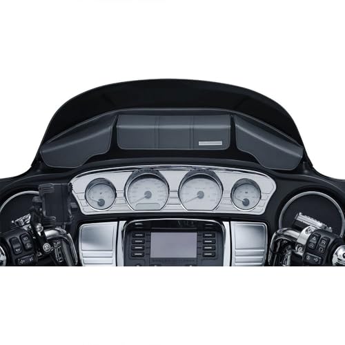 Kuryakyn 5261 Batwing Fairing Storage Pouch Bag with Magnetic Closures for 2014-19 Harley-Davidson Motorcycles, Black - Image 2