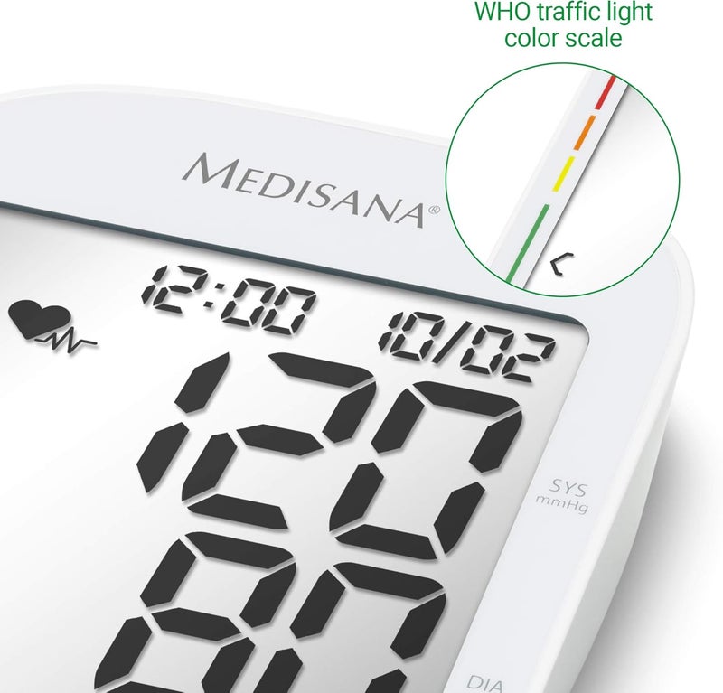 Medisana BU 535 Voice Upper arm blood pressure monitor Automatic Digital Blood Pressure Machine with Voice Output Monitor Arm Cuff Irregular Heartbeat Alert and 120Slot Memory - Image 4
