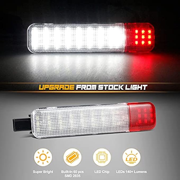 NDRUSH Led Interior Door Light Door Panel Courtesy Light Warning Light For 19992006 SilveradoSierra 1500 20012006 35002500 Hd 19992006 Yukon C1500C2500C3500 199519999 - Image 3