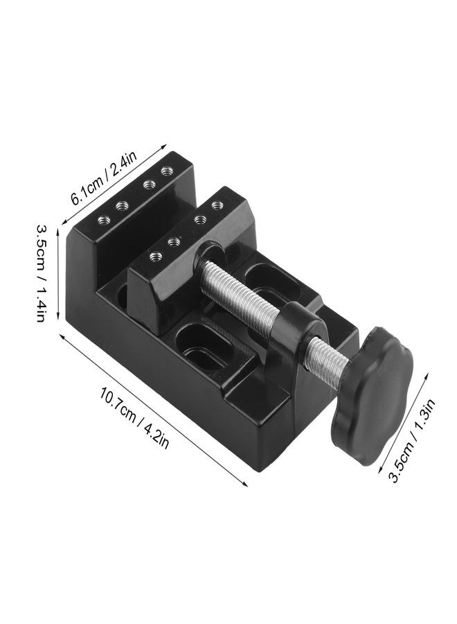 GENHAKON Universal Mini Drill Press Vise Clamp, 6 PCS Table Bench Vice for Jewelry Walnut Nuclear Watch Repairing Clip On DIY Sculpture Craft Carving Bed Tool. Support range, 0-2 Inch - Image 2