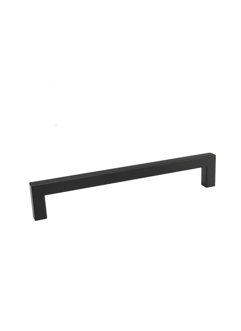 SYOSI Cupboard Small Handle Closet Black Small Handle, Solid Square Cabinet Handle Black Furniture Pulls Hole Centers Black Cabinet Hrdware, Modern Bedroom Cabinet Handles 1 Pack  - Image 1