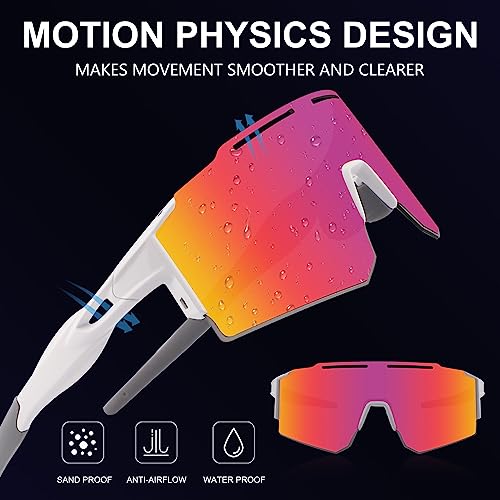 OULAIQI Cycling Sunglasses for Cycling Men Women Baseball Glasses 1 Lens - Image 4