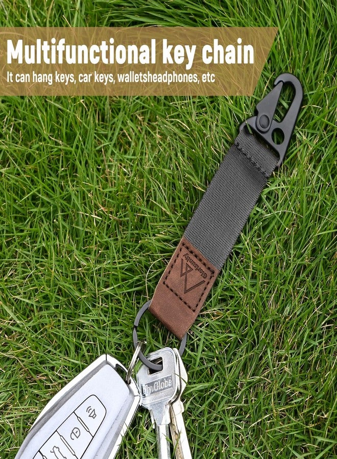 Glorisunity Hand Wrist Lanyard Key Chain Holder, Wristlet Strap for Key for Women & Men, Lanyard for Car Key (2 Piece) (Black) - Image 2