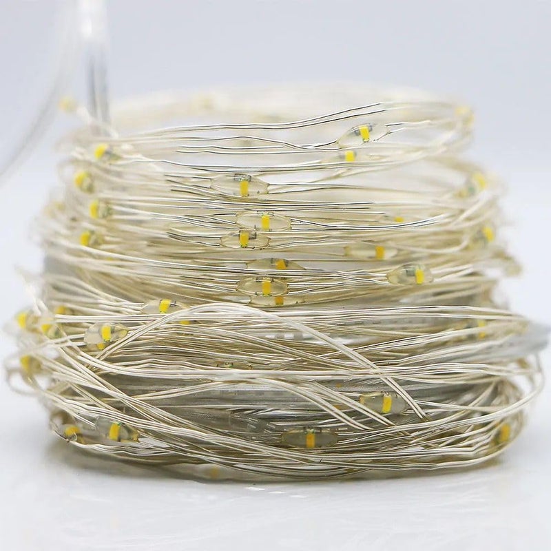 HUMAIZAR Warm White Fairy String Led Light Christmas Diwali Ramadan Festival Lights Decorations Lights Bedroom Lights Kids Room Lights Ambience Light Pack of 1 5 Meter 50 Led with Remote - Image 2