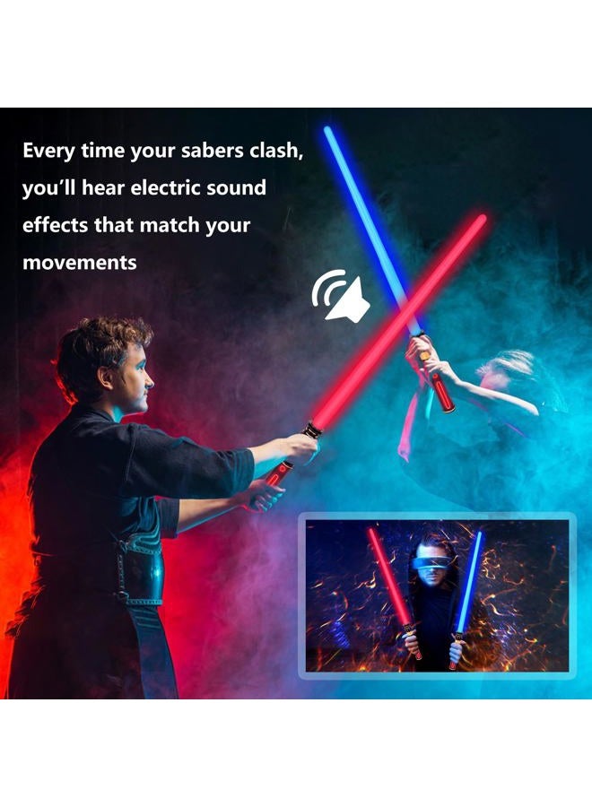 YOFOTHS 3 Pack Light Sabers, Light Sabers for Kids with FX Sound, Expandable Light Up Saber for Cosplay Halloween Dress Up Parties Birthday - Image 4