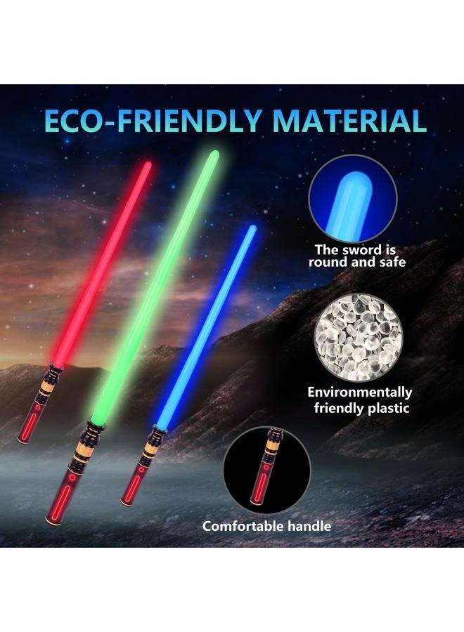 YOFOTHS 3 Pack Light Sabers, Light Sabers for Kids with FX Sound, Expandable Light Up Saber for Cosplay Halloween Dress Up Parties Birthday - Image 5