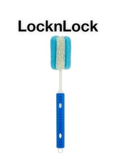 LOCK & LOCK LocknLock Water Bottle Cleaning Brush with Soft Foam Sponge and Non-Slip Handle (Blue)  - Image 1