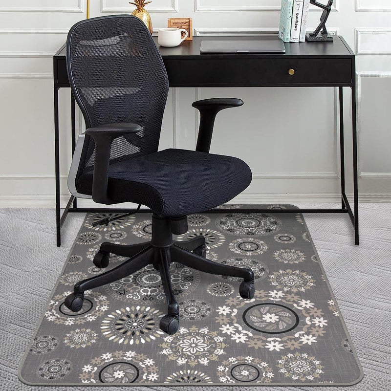 AiBOB Chair Mat for Carpeted Floors, Premium Quality Hard Material, Office Floor Mats for Computer Desk on Carpet, Easy Gride for Chairs, 36x48 Multi - Image 1