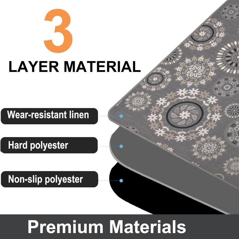 AiBOB Chair Mat for Carpeted Floors, Premium Quality Hard Material, Office Floor Mats for Computer Desk on Carpet, Easy Gride for Chairs, 36x48 Multi - Image 3