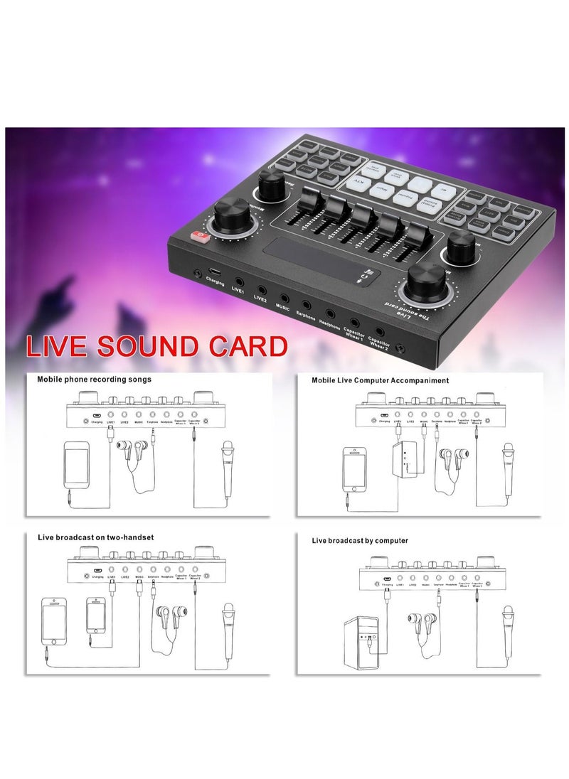 ELTRAZONE Elite V9 Sound Card & BM800 Pro Microphone Bundle for Advanced Broadcasting  - Image 3