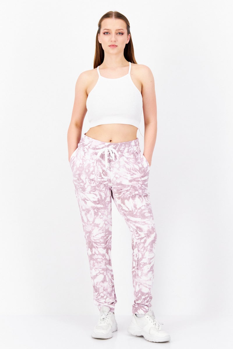 Andrew Marc Women Sportswear Fit Outdoor Jogger Pants, White Combo - Image 4