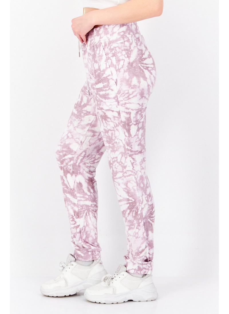 Andrew Marc Women Sportswear Fit Outdoor Jogger Pants, White Combo - Image 5