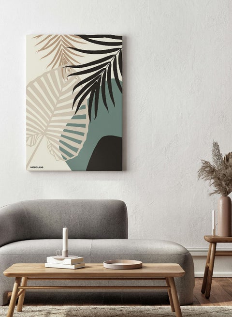 Canvas Painting Tree leafs Design