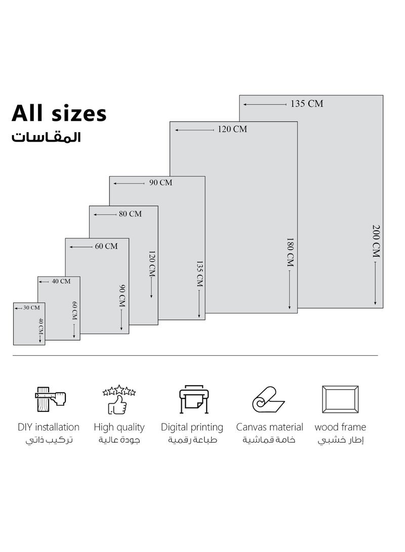 MODCLASS Canvas Painting Tree leafs Design - Image 3