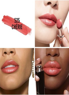 Dior Addict DIOR Addict Shine Lipstick - #525 Dior Cherie (3.2g) Hydrating Peach Pink High-Shine Lipstick  - Image 2