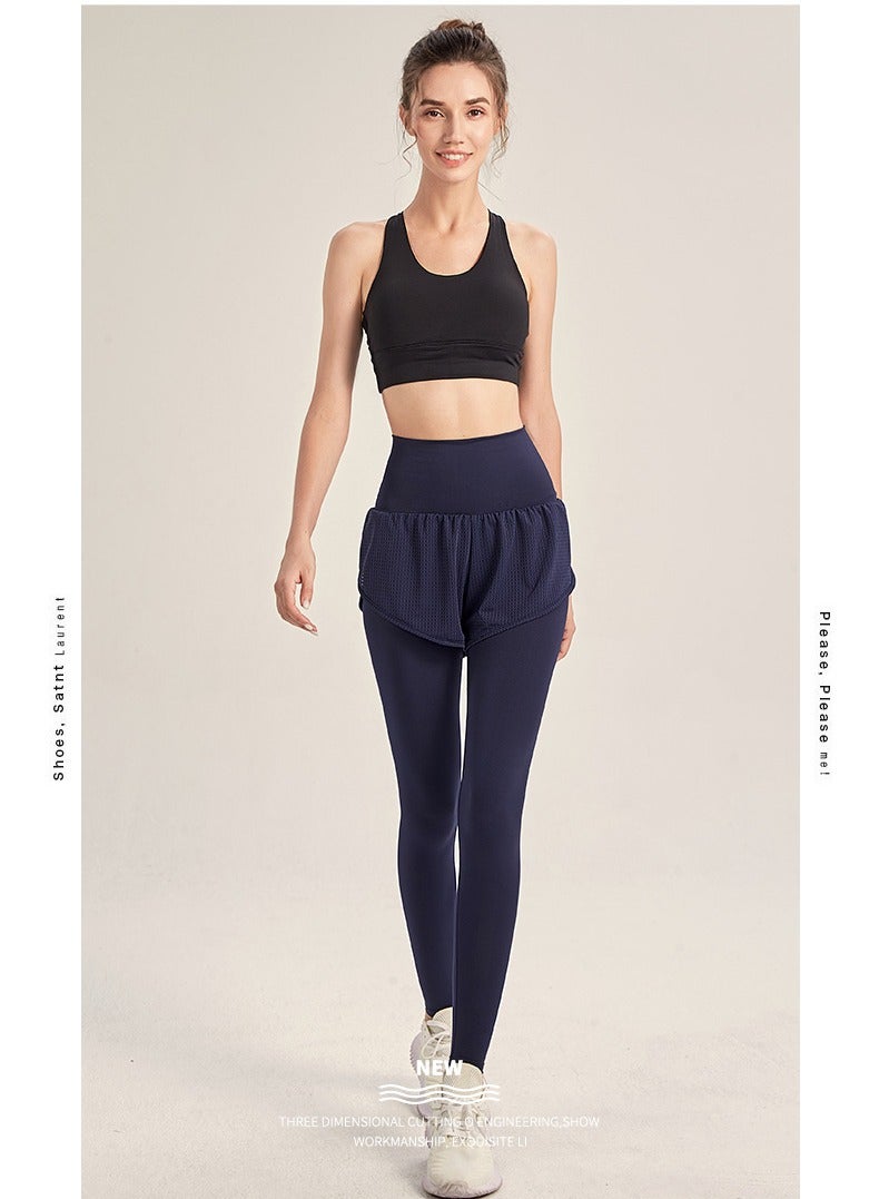 Loquat Yoga Fake two-piece sweatpants Black - Image 2