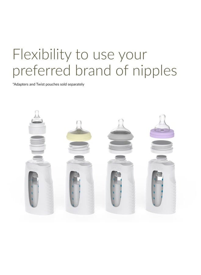 Kiinde Twist Squeeze Natural Baby Breast Milk Feeding Bottle with and Case (2 Pack) - Image 5