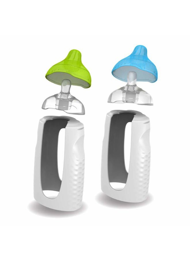 Kiinde Twist Squeeze Natural Baby Breast Milk Feeding Bottle with and Case (2 Pack) - Image 1