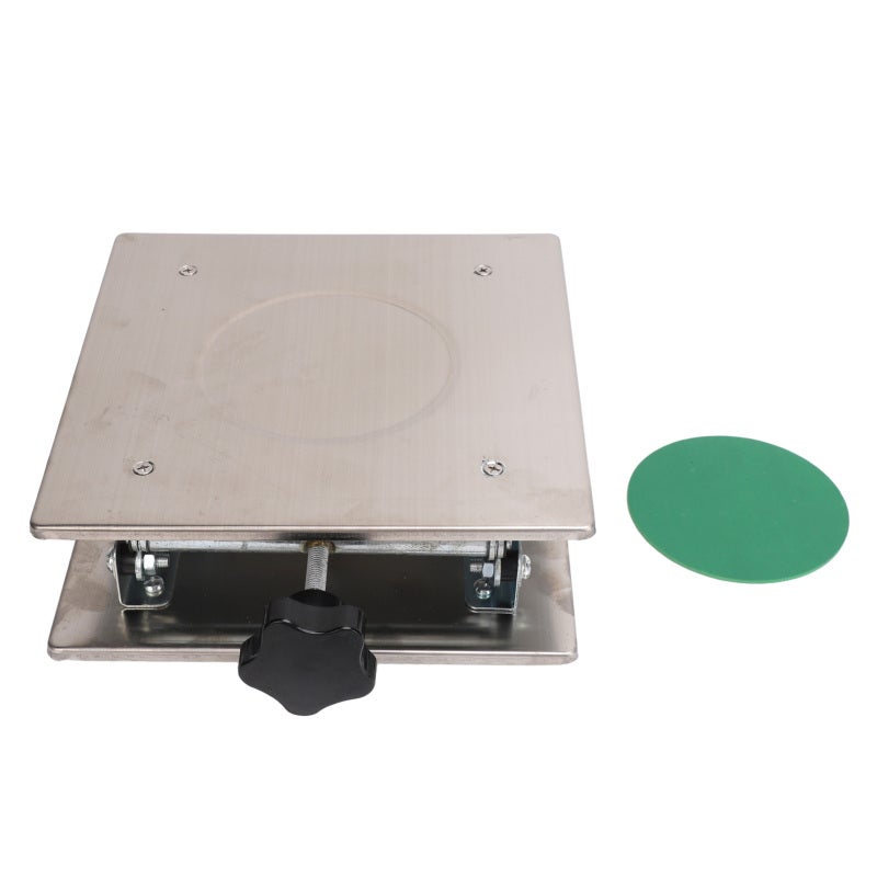 8x8 Inch Stainless Steel Lift Stand Table: Height Adjustable Lab Platform 75-290mm, 50kg Capacity, Laboratory Lifting Platform for Physics Chemistry Biology Experiments - Image 1