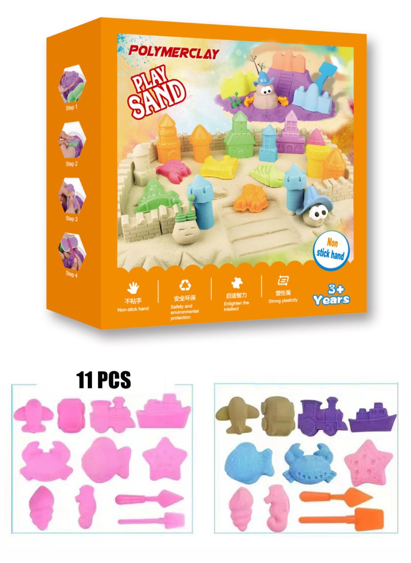 Build Modeling Play Sand Set,modable sand set,art and kraft kit for kids,castle theme.  - Image 1