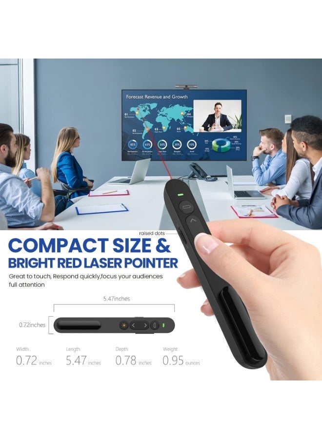 CMGTYYD Presentation Clicker for PowerPoint Presentations, Wireless Presenter Presentation Remote for Computer/PC/Google Slides, PPT Clicker for Teacher, Classroom, Office, Meeting-Plug & Play - Image 4