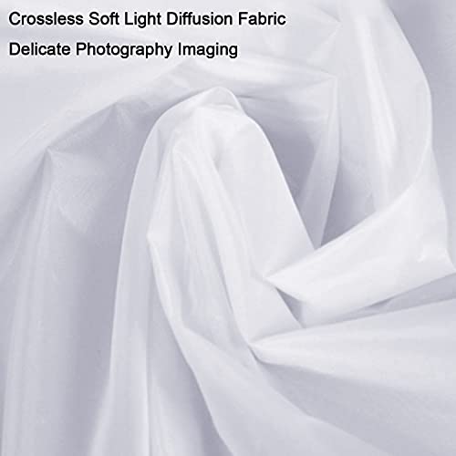 Fotoconic Light Diffuser Diffusion Fabric 2 Yard x 67 Inch /2 x 1.7 Meters Nylon Silk White Seamless Light Modifier for Photography Softbox, Light Tent and Light Modifier - Image 5