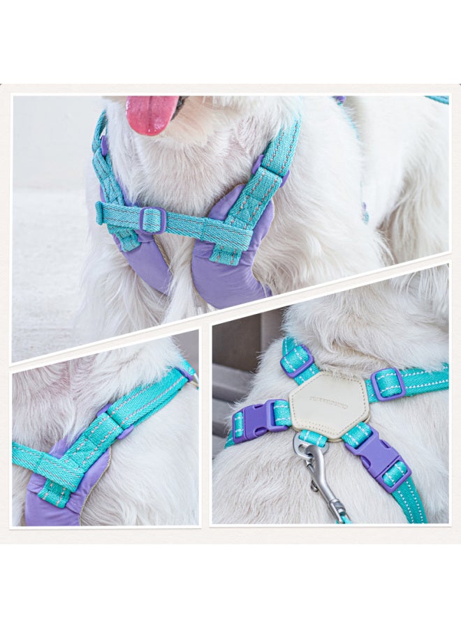 Tuffhound Dog Leash For Small And Medium Dogs, Lightweight Anti-burst Chest Harness Tf022, Elf Purple, Size M - Image 4