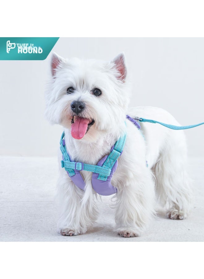 Tuffhound Dog Leash For Small And Medium Dogs, Lightweight Anti-burst Chest Harness Tf022, Elf Purple, Size M - Image 1