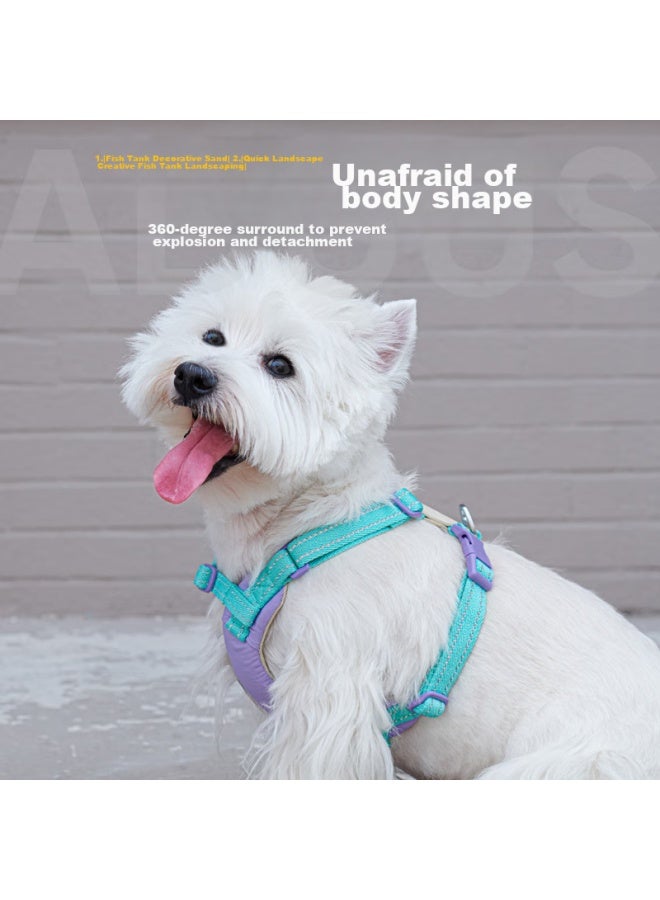Tuffhound Dog Leash For Small And Medium Dogs, Lightweight Anti-burst Chest Harness Tf022, Elf Purple, Size M - Image 2