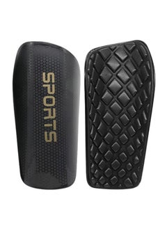 PYC Football Four Piece Set Skidproof Soccer Socks Nylon Pocket Shin Guard Sleeves Calf Compression Socks For Soccer Football Sports Adjustable Shin Guard Straps(Black)  - Image 5