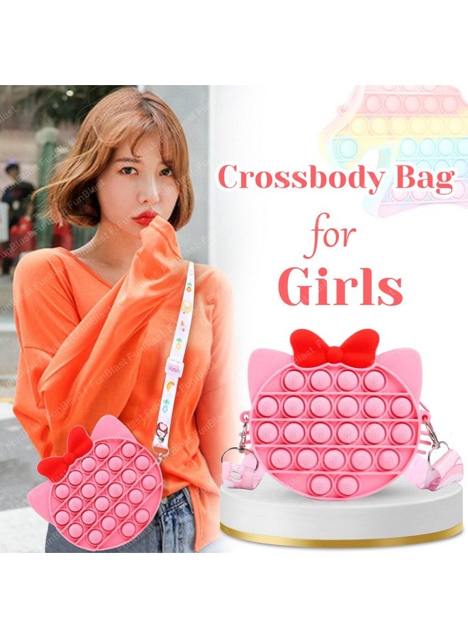 FunBlast FunBlast Pop It Sling Bag - Pop It Cross Body Bag for Kids, Pop It Purse for Girls, Birthday Gift for Girls, Toys for Girls, Pop It Game, Pouch for Girls, Toys for Girls (Pink)  - Image 4
