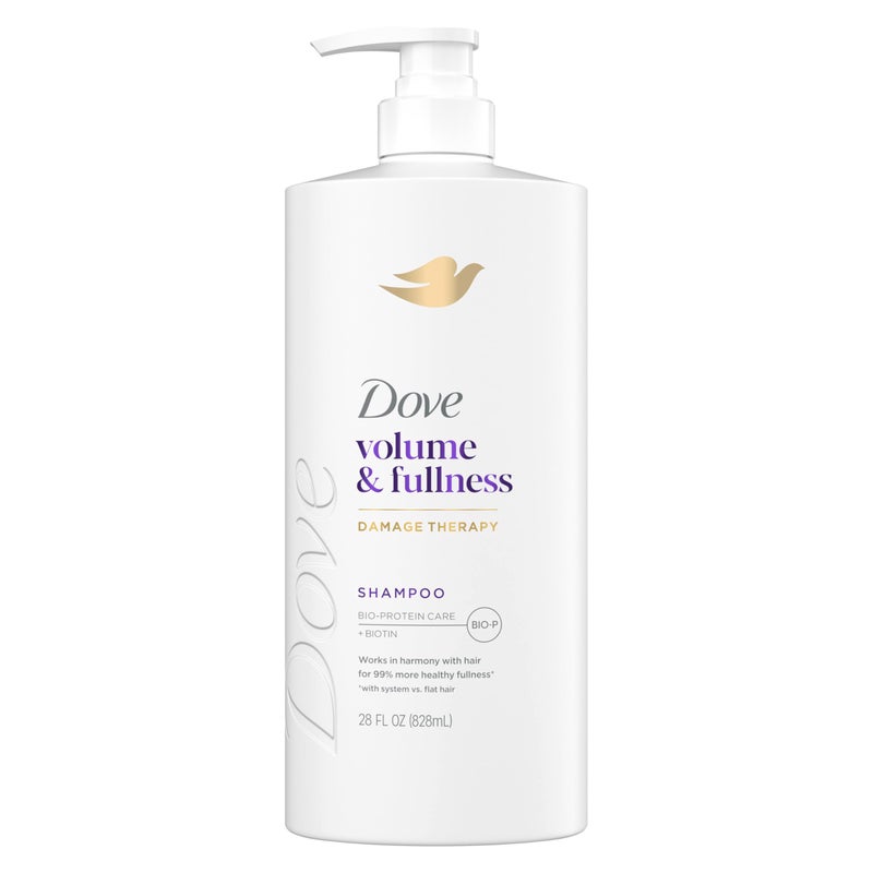 Dove Shampoo Volume & Fullness for Fine, Thin Hair with Bio-Protein Care Technology and Biotin 28 Fl Oz - Image 1