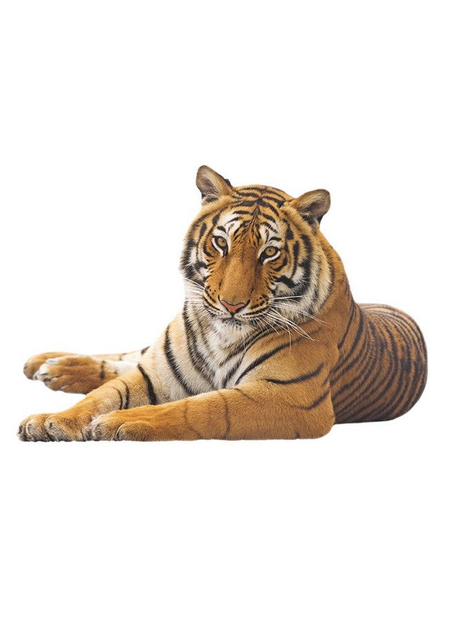 Boodecal Lying Tiger Jungle Safari Animal Kids Room Decor Sticker Peel & Stick Vinyl Art Decoration Boys Girls Toddler Teen Birthday Party Gift 22.4 x 15.3 inches - Image 1