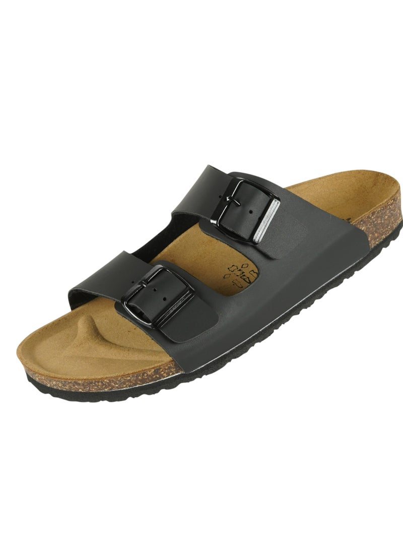 بيوتشيك صنادل رجالي بشريطين بيوشيك -أسود - Image 2